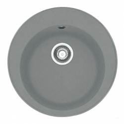 Akmens masės plautuvė Franke Ronda ROG 610-41, ekscentrinis ventilis, Steingrau