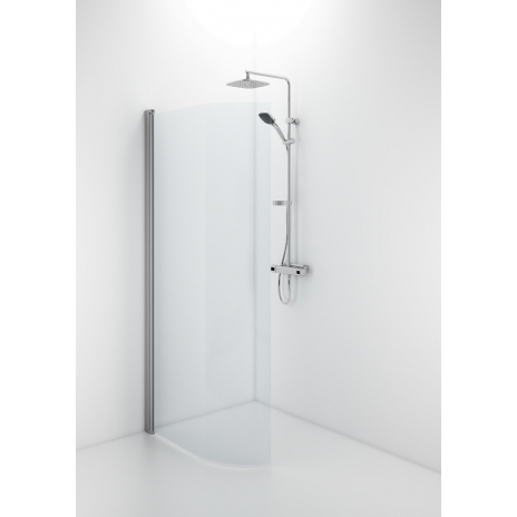 Lenkta dušo dienelė Ifo Space 2000, 90 cm, skaidrus stiklas