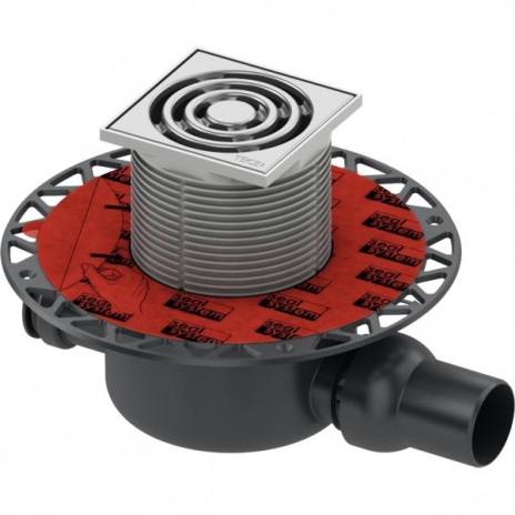 TECEdrainpoint S 122 „Sauso“ tipo trapo komplektas, horizontalus, standartinis, su „seal system“ universaliu flanšu