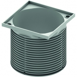 TECEdrainpoint S viršutinė trapo dalis, rėmelis PL, 100 mm, be grotelių.