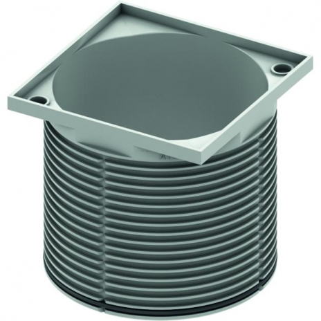 TECEdrainpoint S viršutinė trapo dalis, rėmelis PL, 100 mm, be grotelių.