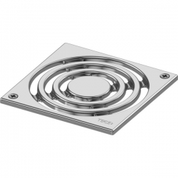 TECEdrainpoint S nerūdijančio plieno dekoratyvinės grotelės 142 x 142 mm, tvirtinamos varžtais