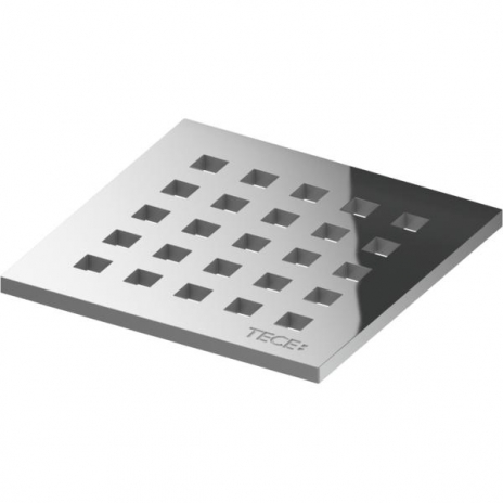 TECEdrainpoint S nerūdijančio plieno dekoratyvinės grotelės „quadratum“ 100 x 100 mm