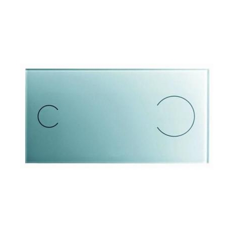 WC klavišas VISIGN FOR MORE 100 glass/juodas