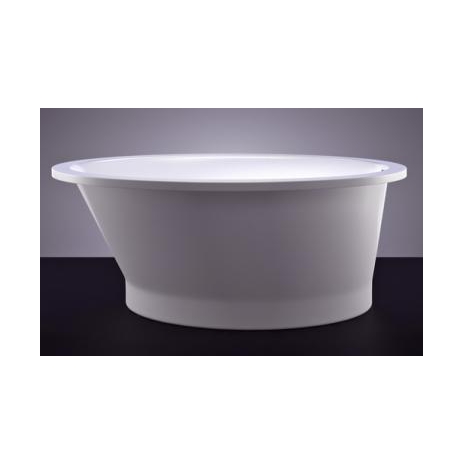 Akmens masės vonia VISPOOL SOLARE 177x107 ovali balta