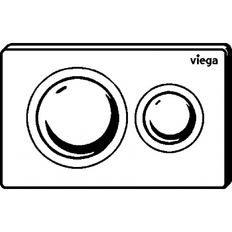 WC klavišas Viega Prevista, Visign For Style 20, matinis chromas