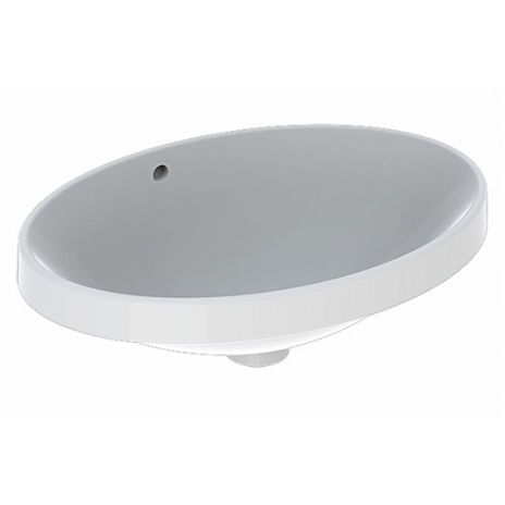 Praustuvas įleidžiamas VariForm 55 cm, ovalus, baltas