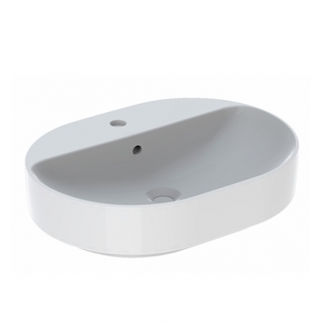 Praustuvas pastatomas VariForm 60 cm, elipsės formos, baltas