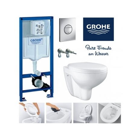 Rėmo 1,13M ir WC puodo -3/6L, komplektas SOLIDO 4in1 ( *tik pilnom pall.)