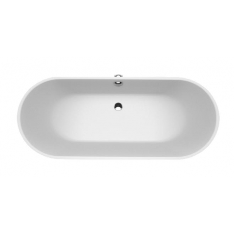 Akmens masės vonia Vispool SELENE, 1610x660 mm, balta, be perlajos