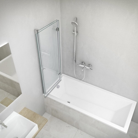 Akrilinė vonia Kubic Neo Slim 160x80 cm