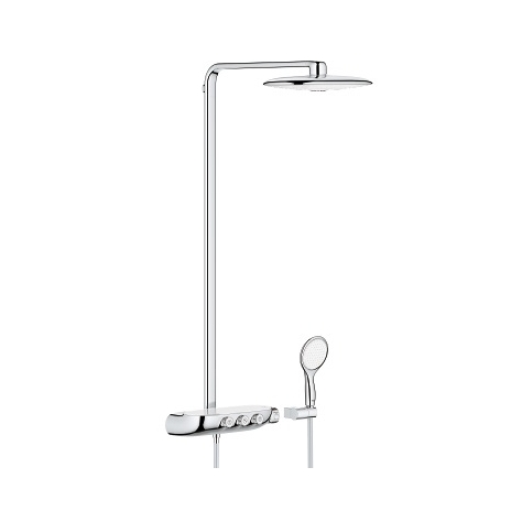 Termostatinė dušo sistema Rainshower® System SmartControl 360 DUO, balta spalva
