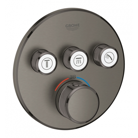 Virštinkinė maišytuvo SmartControl dalis, 3-jų taškų, grafito spalva
