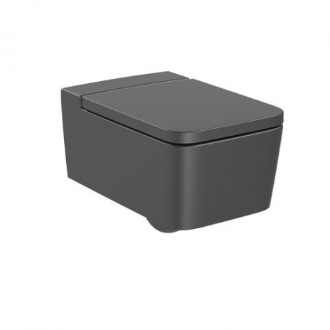 INSPIRA SQUARE Unitazo sėdynė su dangčiu, Slowclose, Supralit®, onyx