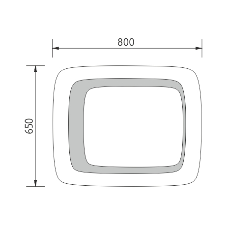 LED veidrodis 650x800.