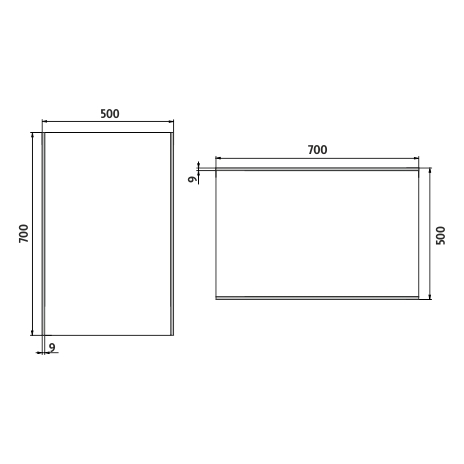 LED veidrodis 500x700.