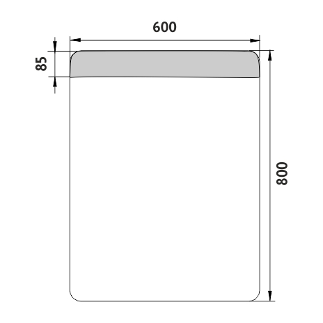 LED veidrodis 600x800.