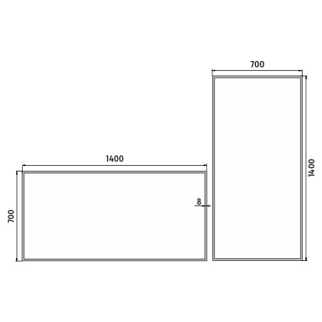 LED veidrodis 1400x700.