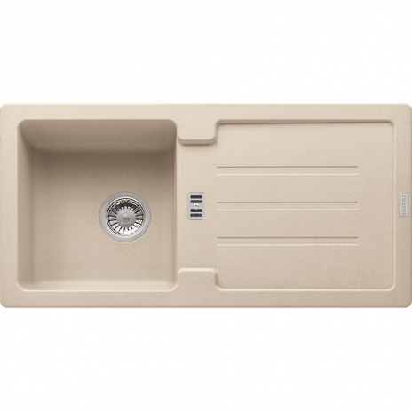 Akmens masės plautuvė Franke Strata, STG 614-86, Beige, užkemšamas ventilis