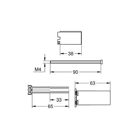 Universalus Rapido SmartBox prailginimo rinkinys 25mm