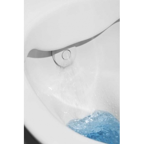 Higieninis pakabinamas unitazas CLEANET NAVIA su apiplovimo funkcija, Rimless, LCC , su softclose sėdyne ir dangčiu.