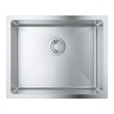 Plautuvė K700 U 60-S 544x444, nerūdijantis plienas, montuojama iš apačios, stainless steel