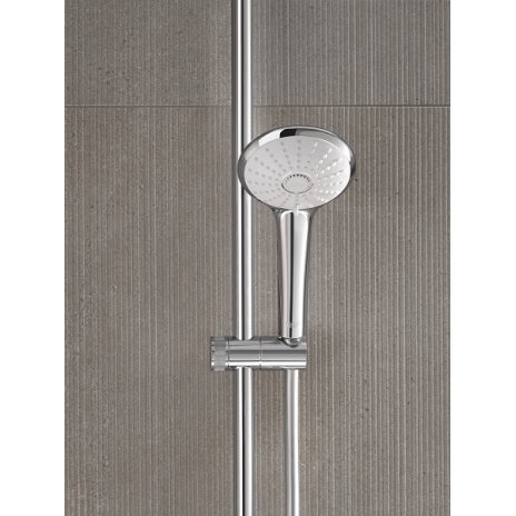 Termostatinė dušo sistema Euphoria 260 (stac. galva Ø260, alkūnė 450 mm, 3`jų srovių rankinis dušas 110), chromas