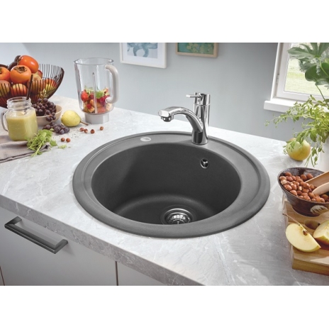 Grohe plautuvė K200, spalva pilka granito, skersmuo 51 cm