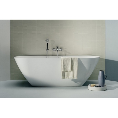 Akmens masės vonia Laufen LUA 170x85x54 cm, laisvai statoma, balta