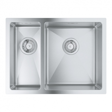 Grohe nerūdijančio plieno plautuvė K700U, dubuo 34x40 cm, dešinėje
