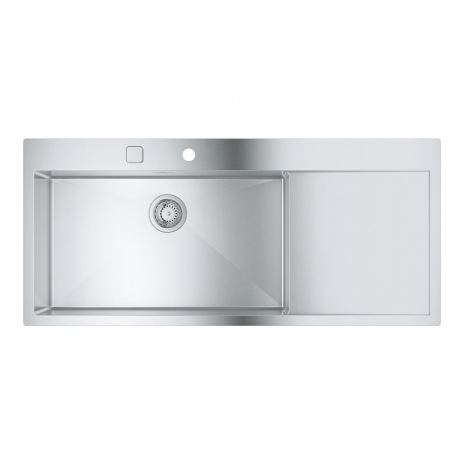 Grohe nerūdijančio plieno plautuvė K1000, dubuo 71 x 40 cm, dubuo kairėje