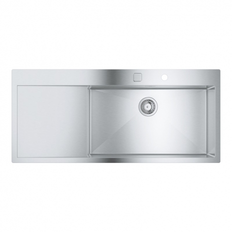 Grohe nerūdijančio plieno plautuvė K1000, 710 x40 cm, dubuo dešinėje