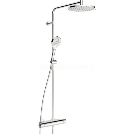 Termostatinė lietaus dušo sistema OPTIMA STYLE su rankiniu dušu, chromas
